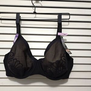 Bra BALI LIFT 36D Black Gravity Defying Smoothing NWT DF6563